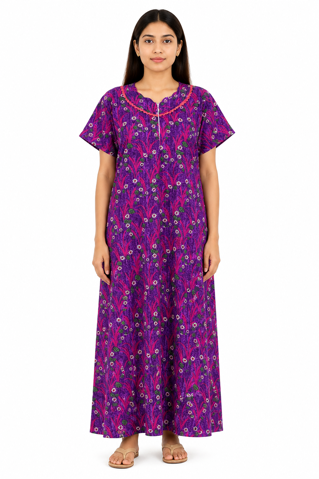 ChatGPT Image Aug 20, 2026, 03_02_48 PM Floral Printed Nightwear - Image 1